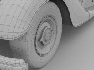 mercedes 770k staff car 3D Model