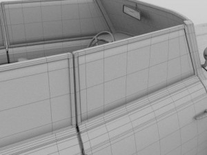 mercedes 770k staff car Model 3D