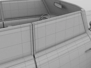 mercedes 770k staff car 3D Model