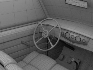 mercedes 770k staff car Model 3D