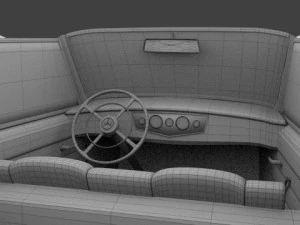 mercedes 770k staff car 3D Model