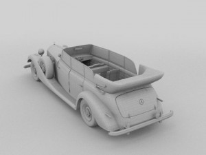 mercedes 770k staff car Model 3D