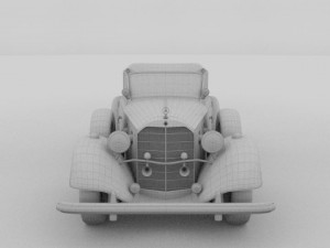 mercedes 770k staff car Model 3D