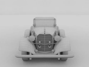 mercedes 770k staff car 3D Model