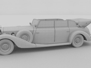 mercedes 770k staff car Model 3D