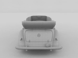 mercedes 770k staff car 3D Model
