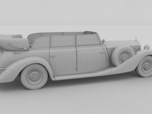 mercedes 770k staff car Model 3D