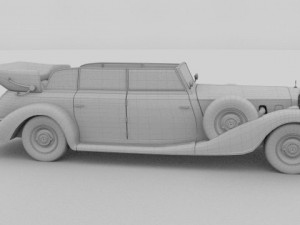 mercedes 770k staff car Model 3D