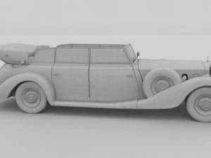mercedes 770k staff car 3D Model
