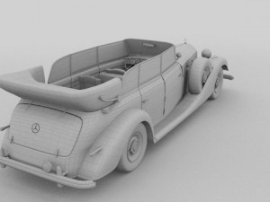 mercedes 770k staff car Model 3D