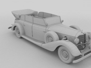mercedes 770k staff car Model 3D