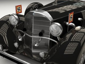 mercedes 770k grosser nazi staff car 3D 모델