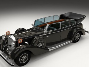 mercedes 770k grosser nazi staff car 3D 모델