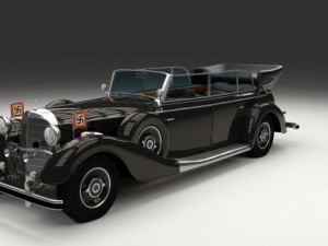 mercedes 770k grosser nazi staff car 3D 모델
