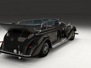 mercedes 770k grosser nazi staff car 3D 모델