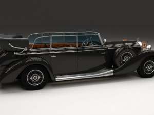mercedes 770k grosser nazi staff car 3D 모델