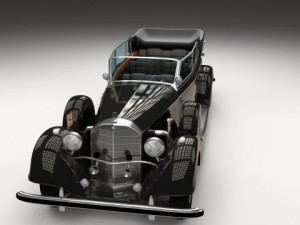 mercedes 770k grosser nazi staff car 3D 모델