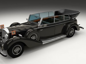 mercedes 770k grosser nazi staff car 3D 모델