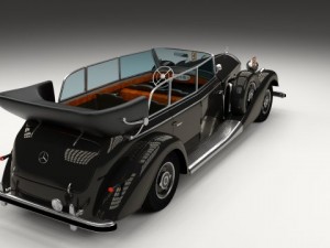 mercedes 770k grosser nazi staff car 3D 모델