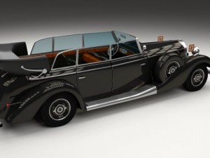 mercedes 770k grosser nazi staff car 3D 모델