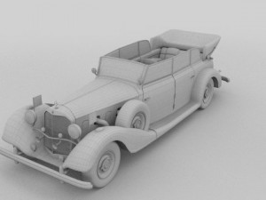 mercedes 770k grosser nazi staff car 3D 모델