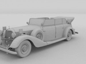 mercedes 770k grosser nazi staff car 3D 모델