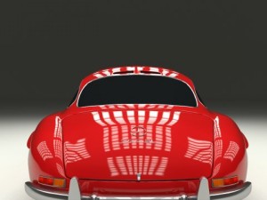 rigged mercedes 300sl w198 Modèle 3D
