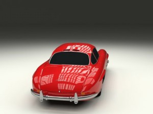 rigged mercedes 300sl w198 Modèle 3D