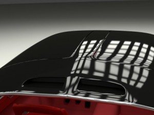 rigged mercedes 300sl gullwing with interior 3D 模型