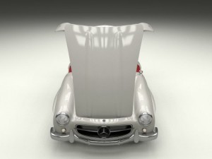 fully modelledrigged mercedes 300sl gullwing 3D Модель