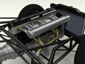 fully modelledrigged mercedes 300sl gullwing 3D Модель