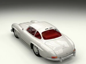 fully modelledrigged mercedes 300sl gullwing 3D Model