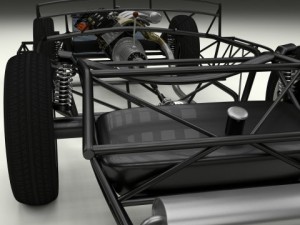 fully modelledrigged mercedes 300sl gullwing 3D Модель