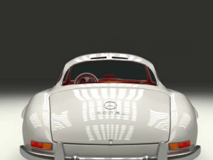 fully modelledrigged mercedes 300sl gullwing 3D Model