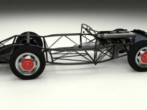 fully modelledrigged mercedes 300sl gullwing 3D Model