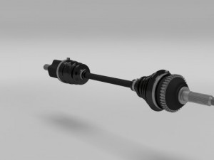 half axle 3D-Modell