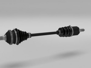 half axle 3D-Modell