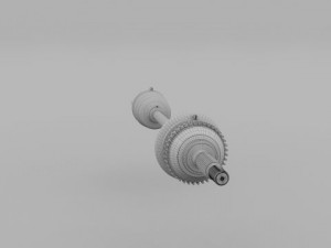 half axle 3D-Modell