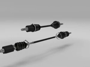 exploded half axle 3D Model