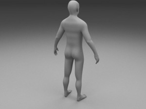 human male clay model 3D Model