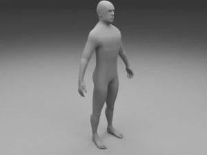 human male clay model 3D Model