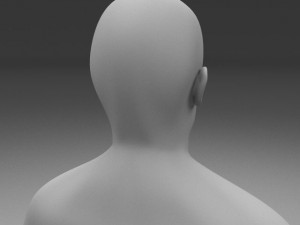 human male clay model 3D Model