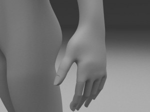 human male clay model 3D Model