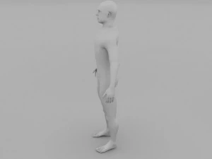 human male clay model 3D Model