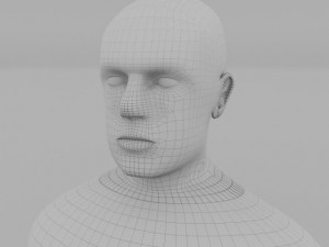 human male clay model 3D Model