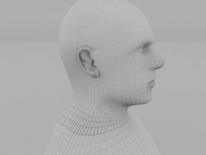 human male clay model 3D Model