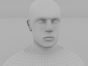 human male clay model 3D Model