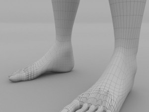 human male clay model 3D Model