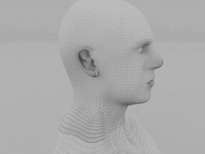 muscular human male clay model Modello 3D