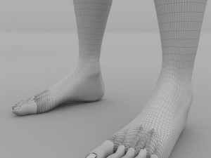 muscular human male clay model Modello 3D